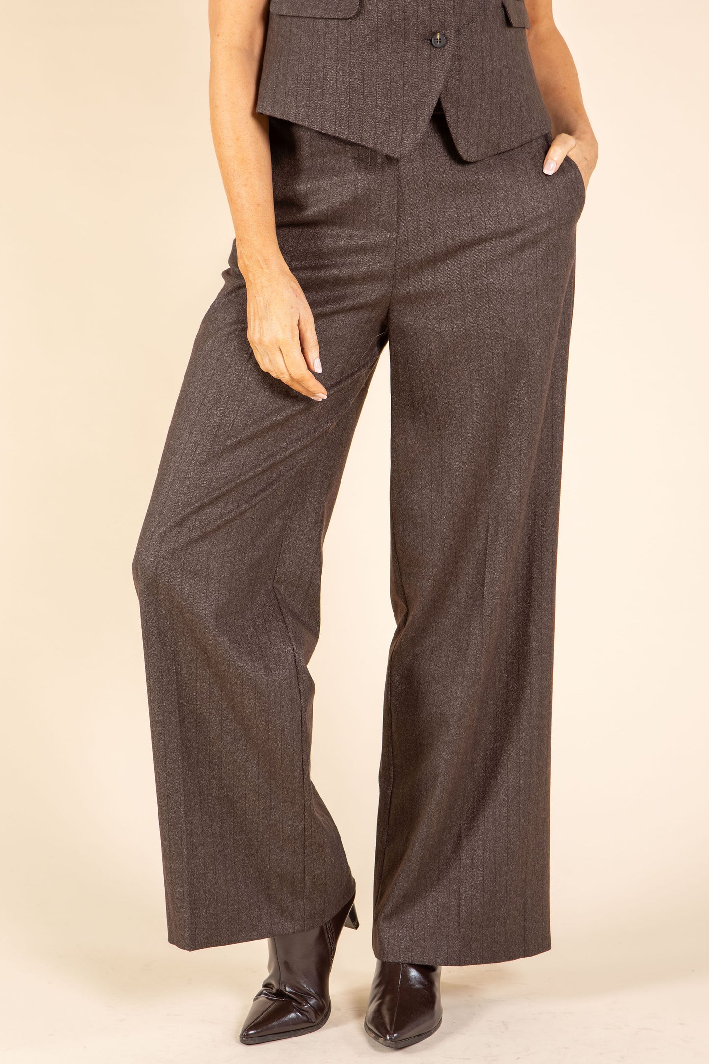 Lisa Pinstripe Trousers