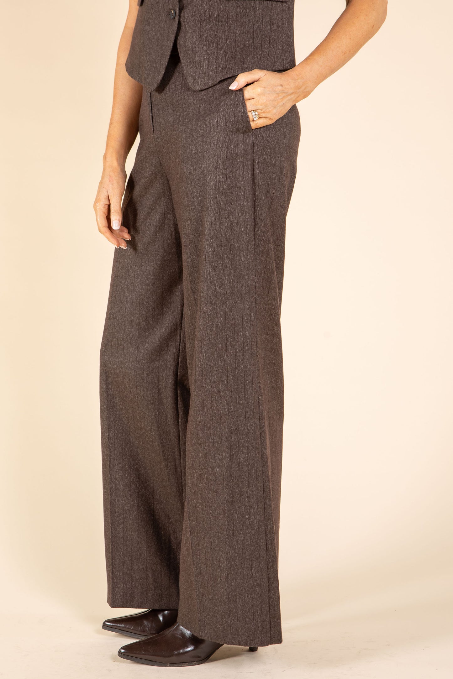 Lisa Pinstripe Trousers