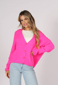 Soft Knit V Neck Cardigan