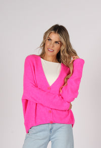 Soft Knit V Neck Cardigan