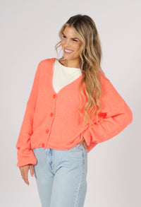 Soft Knit V Neck Cardigan