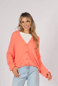 Soft Knit V Neck Cardigan