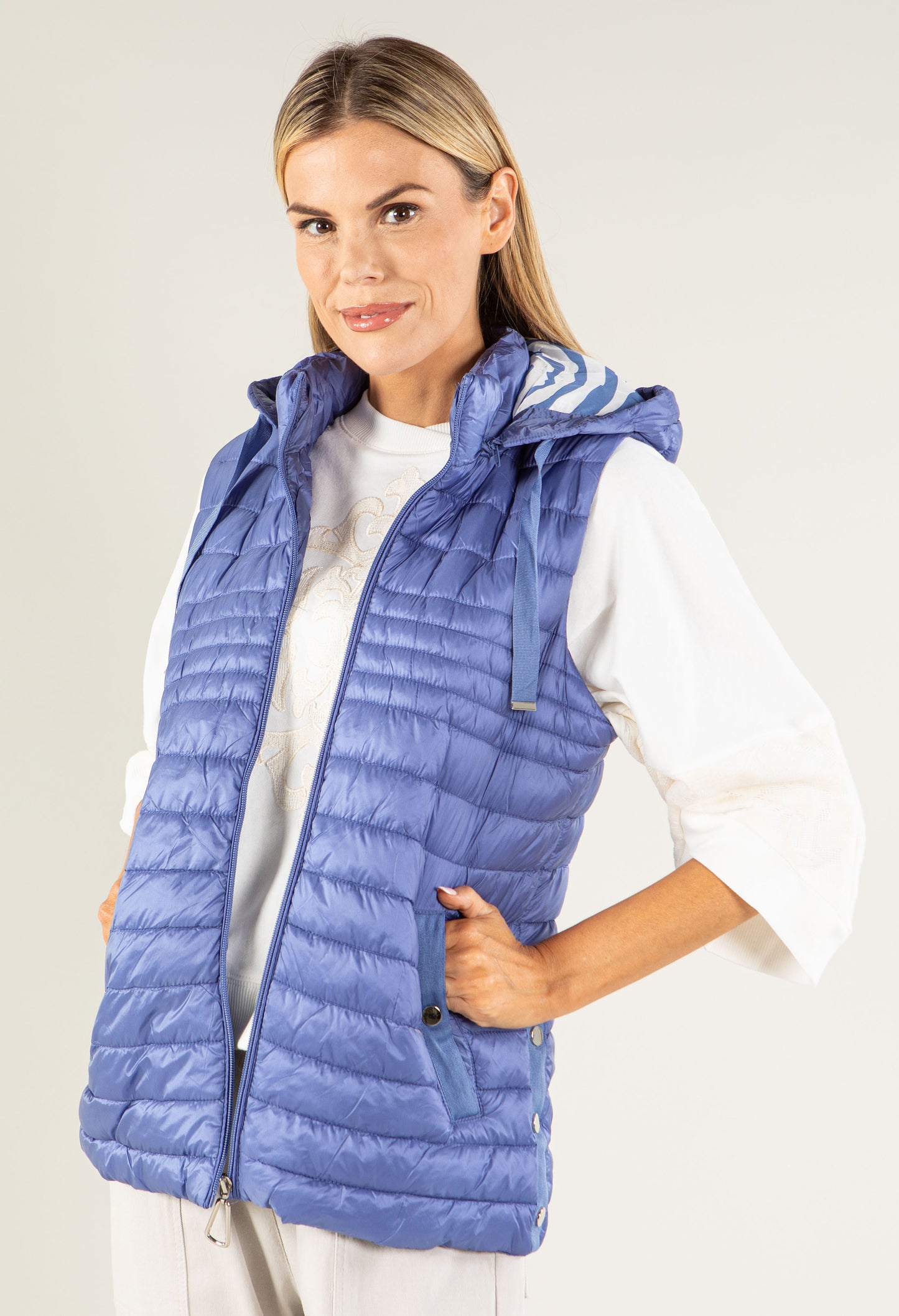 Hooded Quilted Gilet