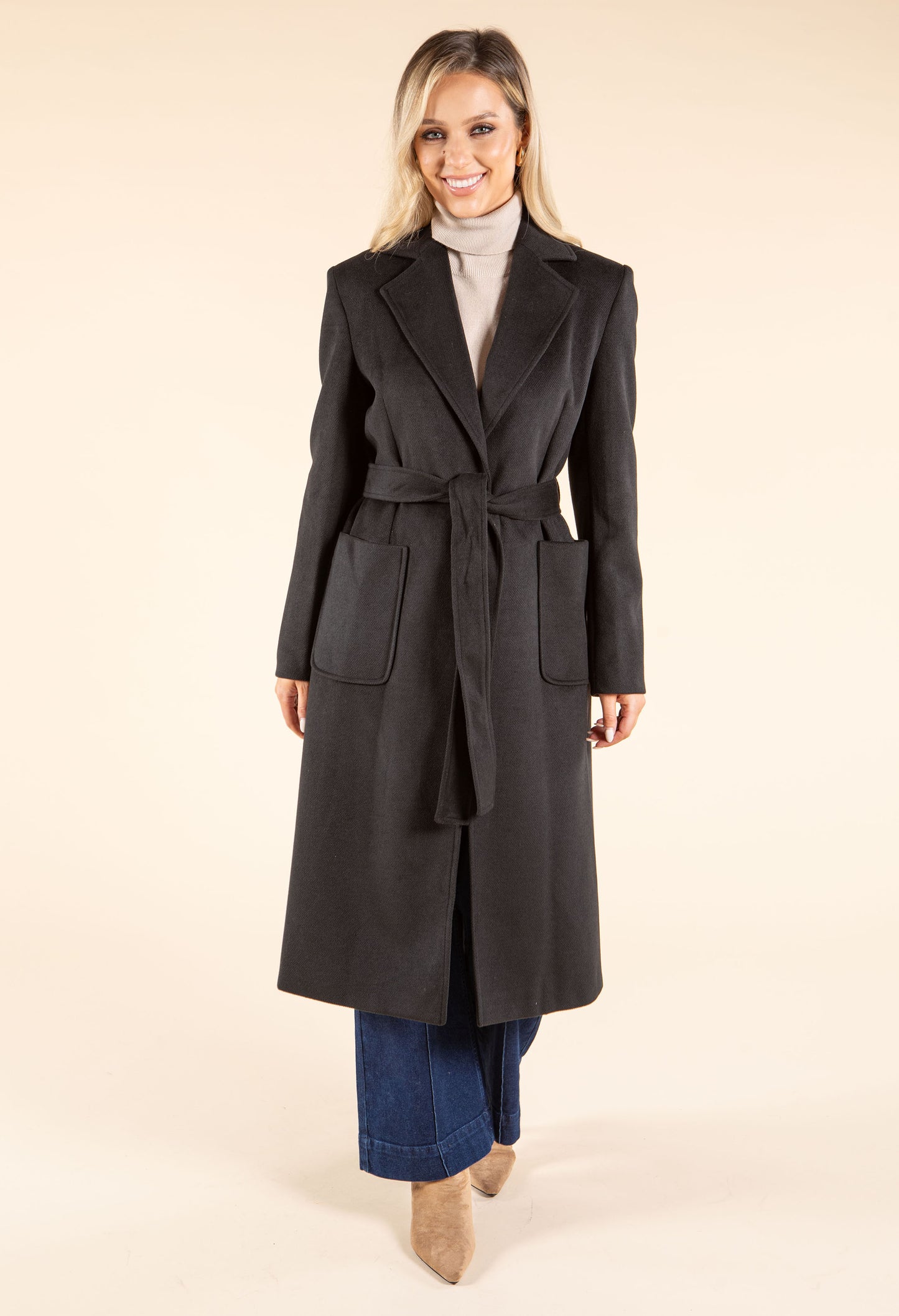 Longline Belted Trench Coat