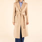 Longline Belted Trench Coat