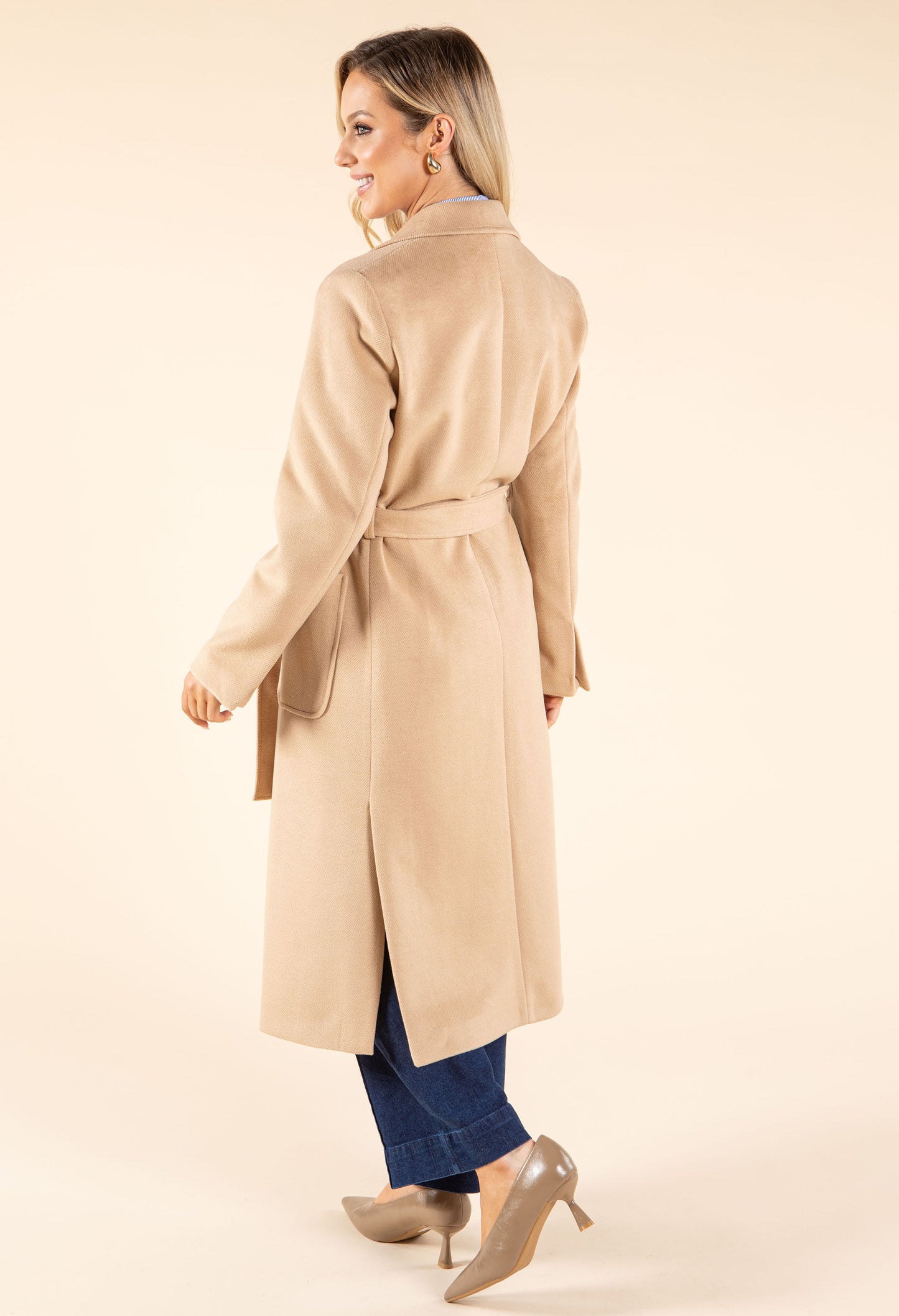 Longline Belted Trench Coat