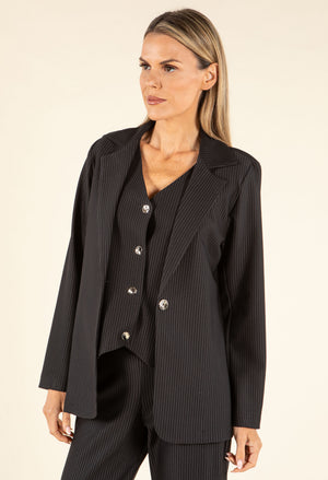 Pinstripe Blazer