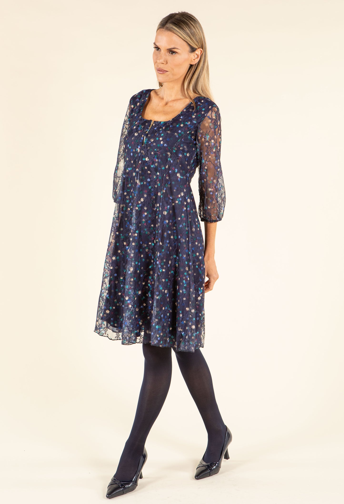 Polka Dot Lace Dress