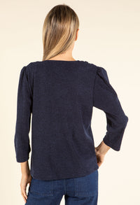 Gold Button Knit Cardigan