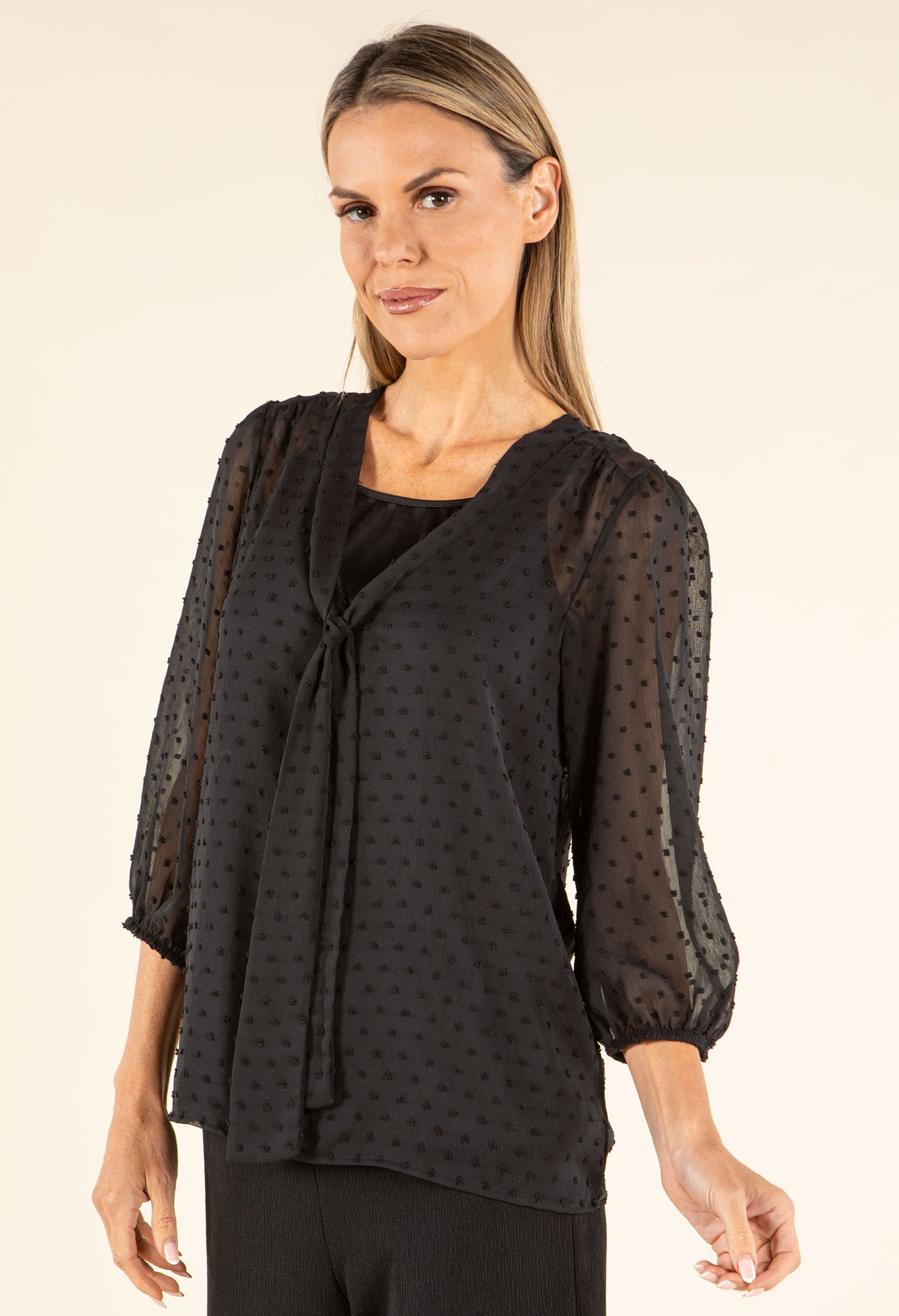 Pussy Bow Chiffon Blouse