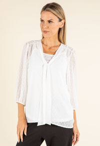Pussy Bow Chiffon Blouse