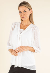 Pussy Bow Chiffon Blouse