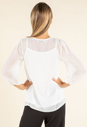 Pussy Bow Chiffon Blouse