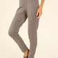 Houndstooth Buckle Detail Trousers