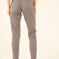 Houndstooth Buckle Detail Trousers