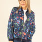 Floral Print Bomber Jacket