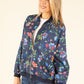 Floral Print Bomber Jacket