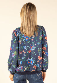 Floral Print Bomber Jacket
