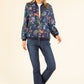 Floral Print Bomber Jacket