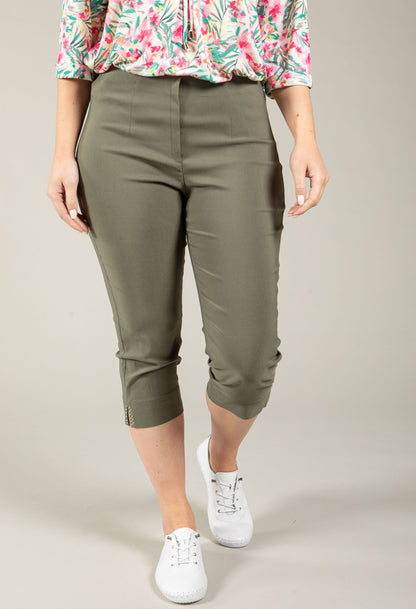 Angelika Slim Fit Capri Trousers