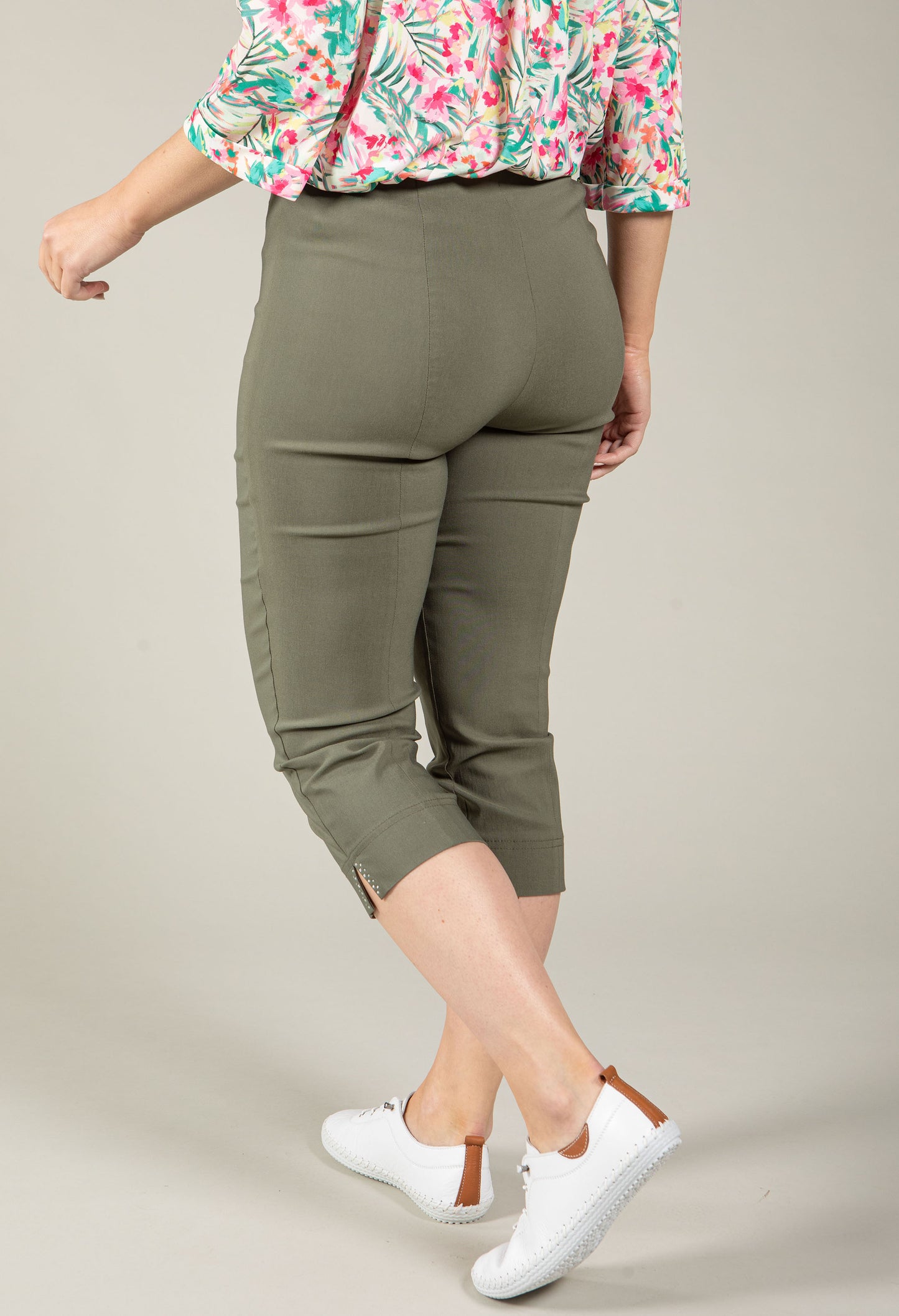 Angelika Slim Fit Capri Trousers
