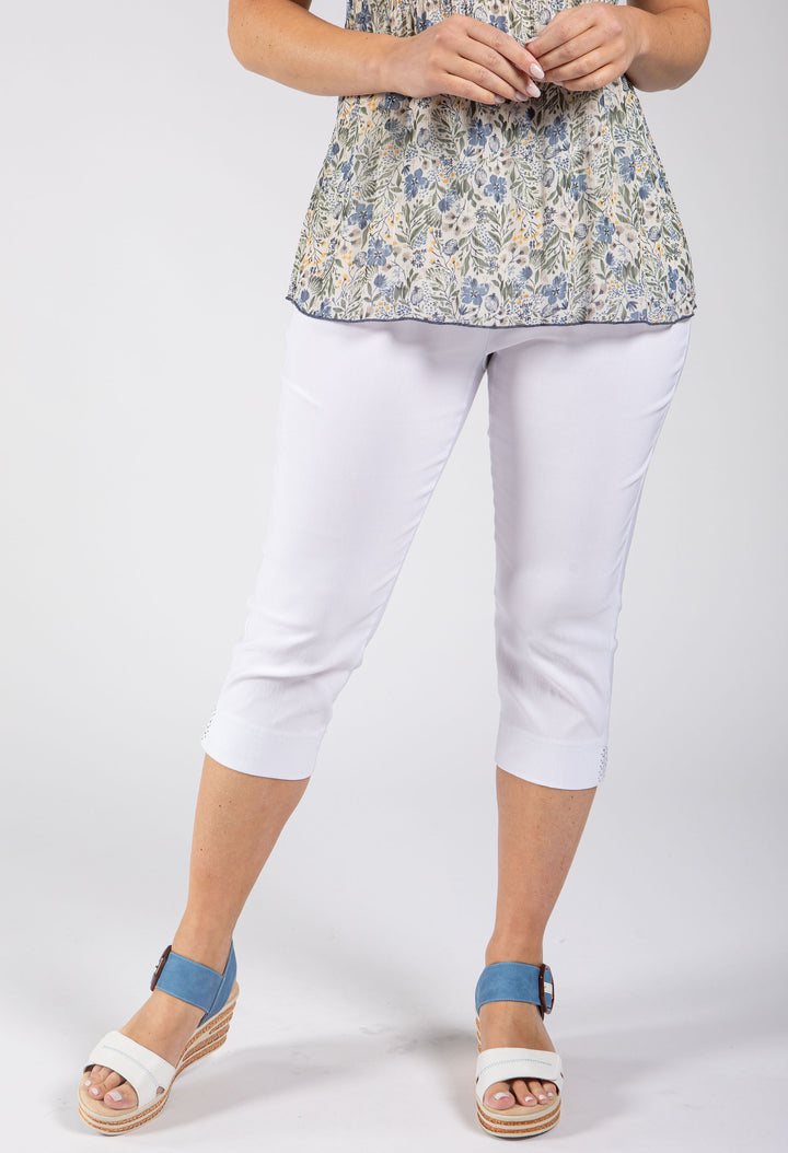 Angelika Slim Fit Capri Trousers