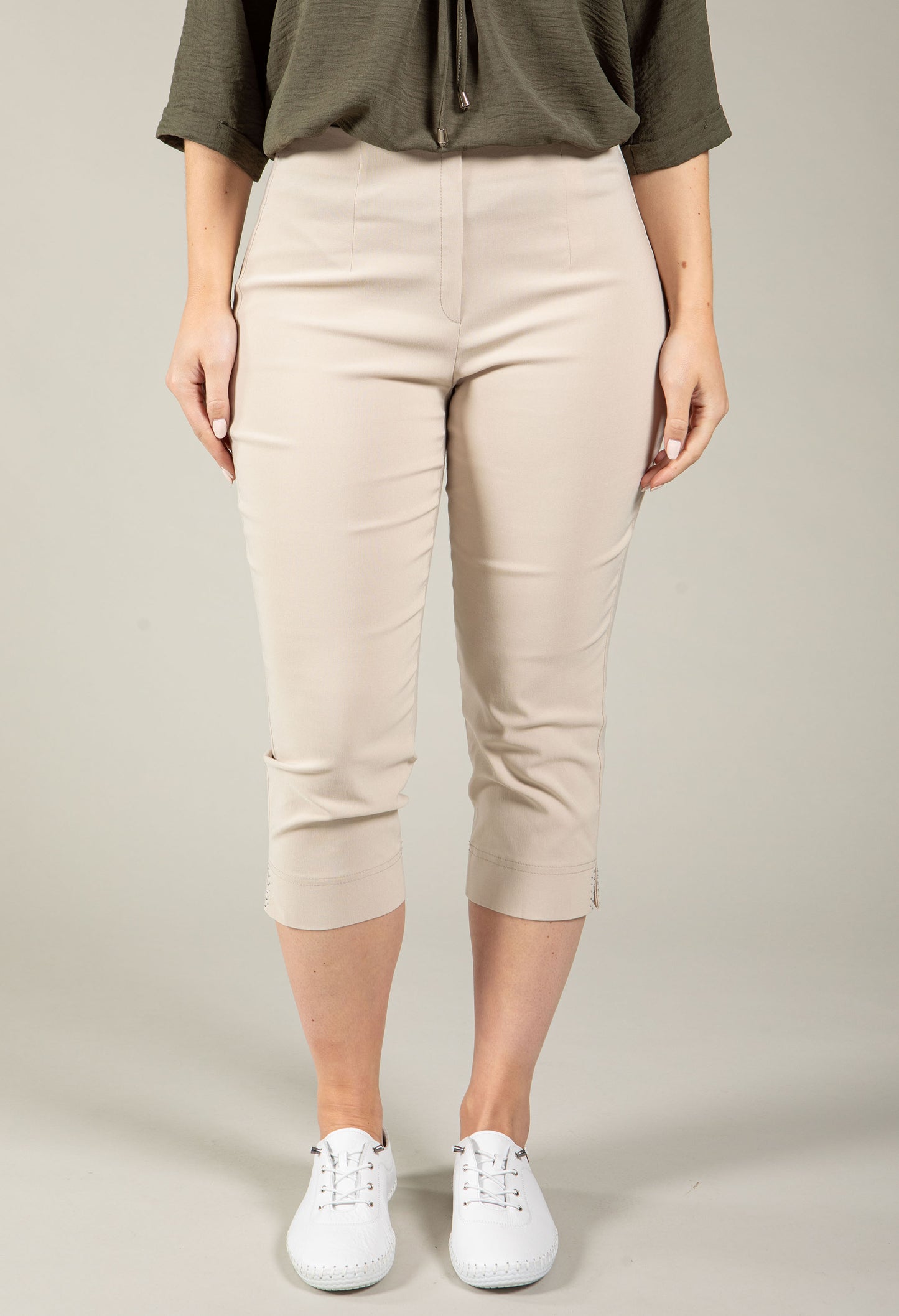 Angelika Slim Fit Capri Trousers