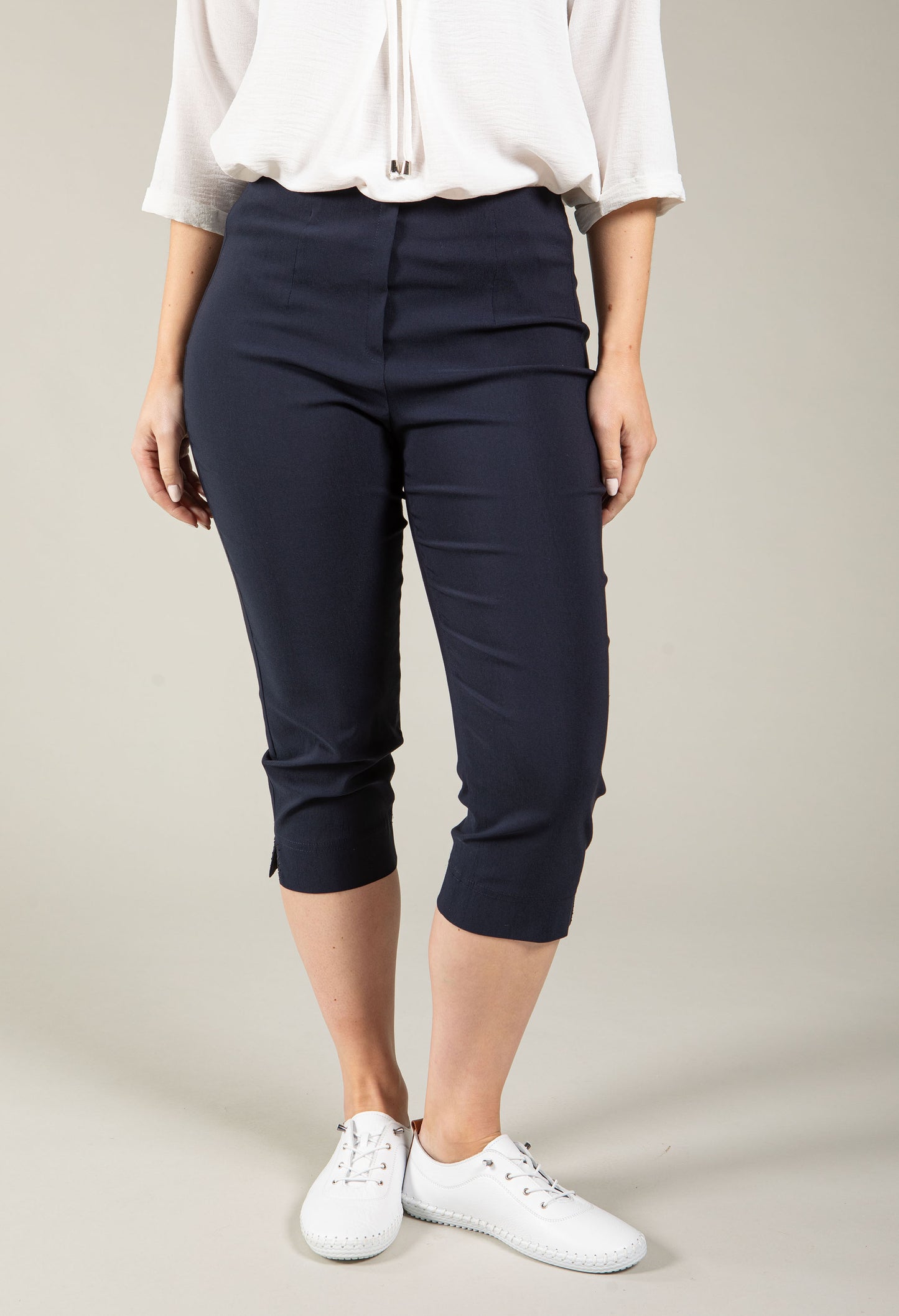 Angelika Slim Fit Capri Trousers