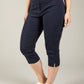 Angelika Slim Fit Capri Trousers