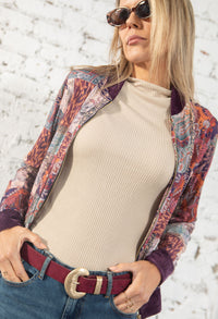 Gold buckle Suedette Belt