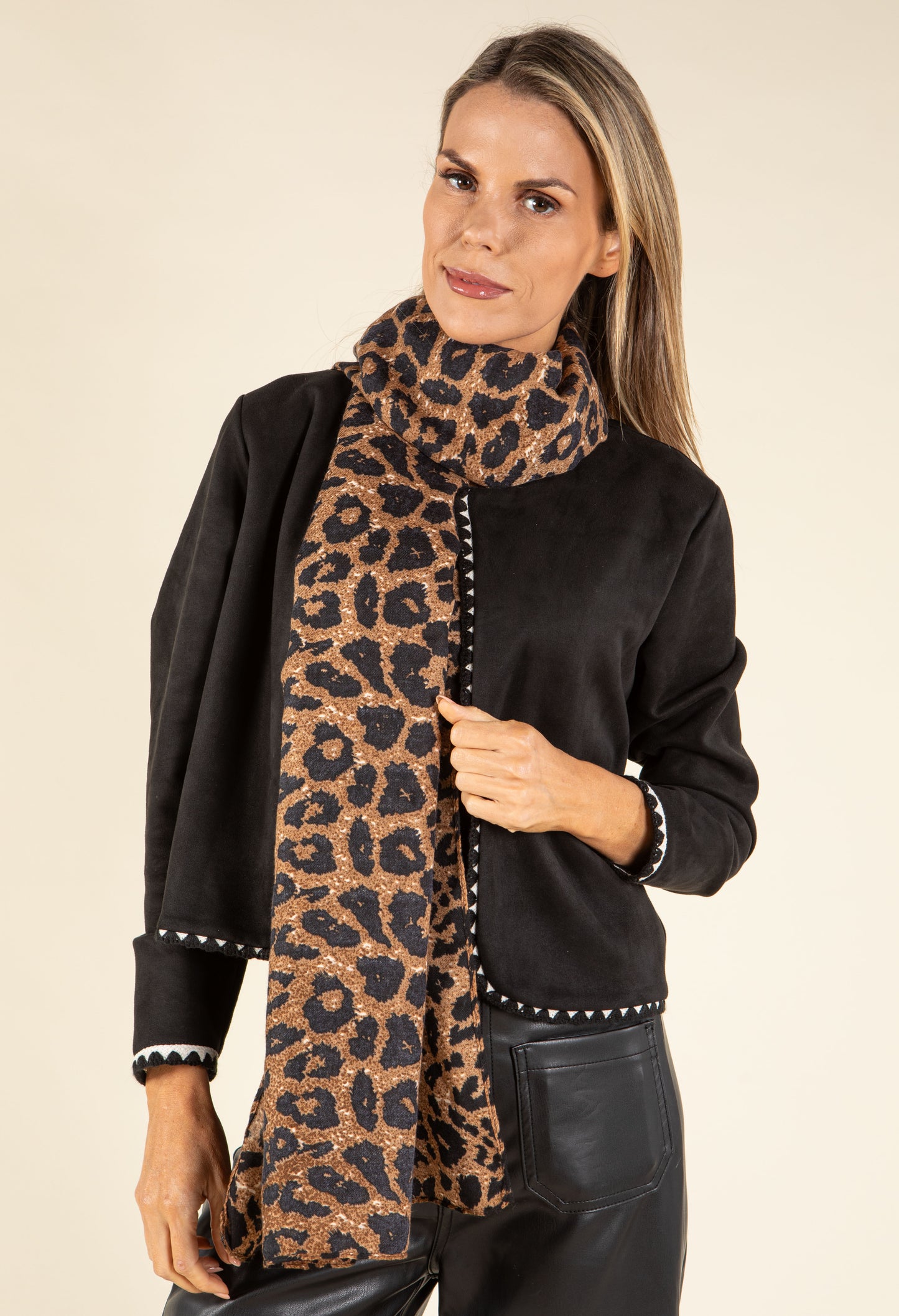 Leopard Print Scarf