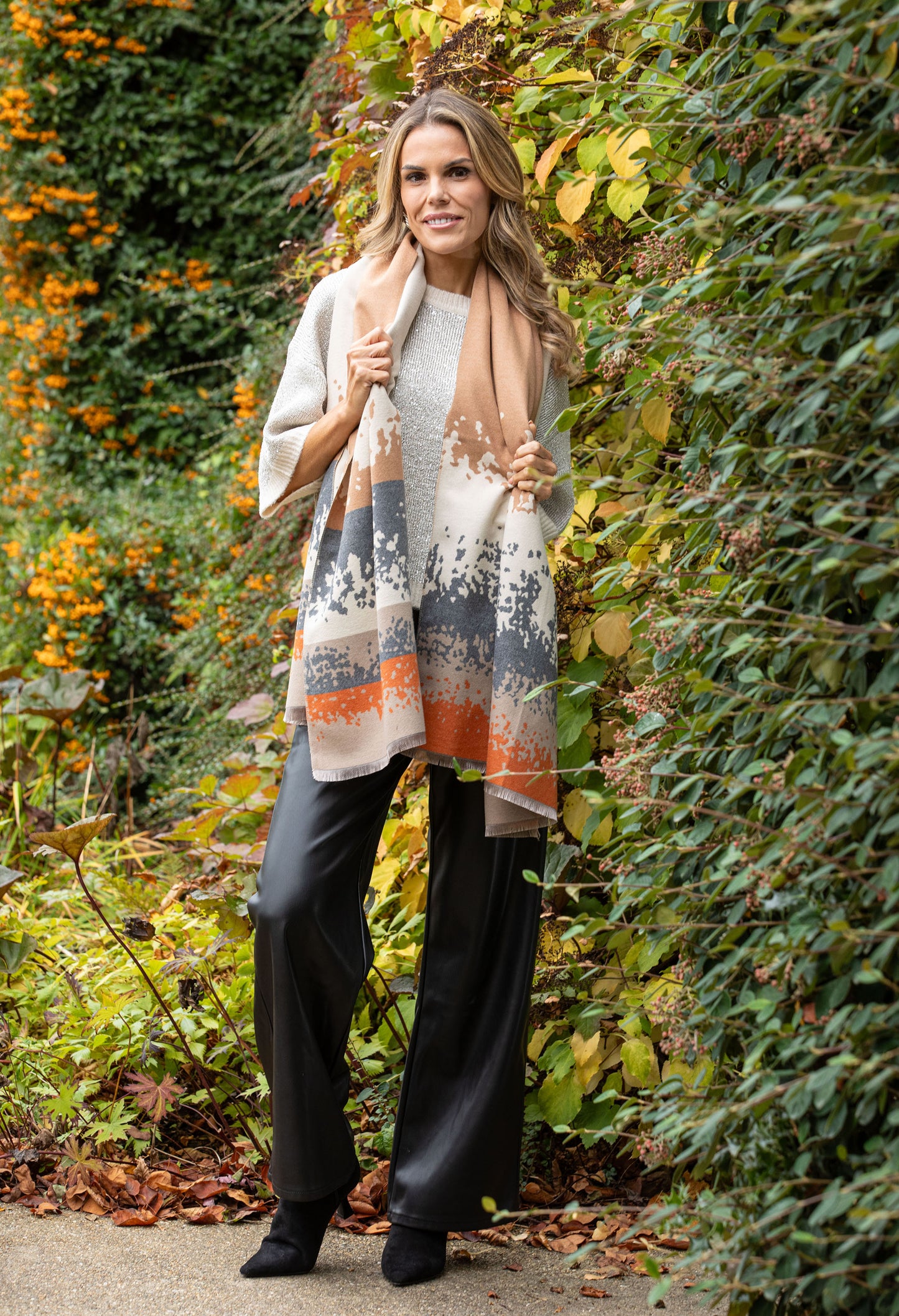 Abstract Print Scarf