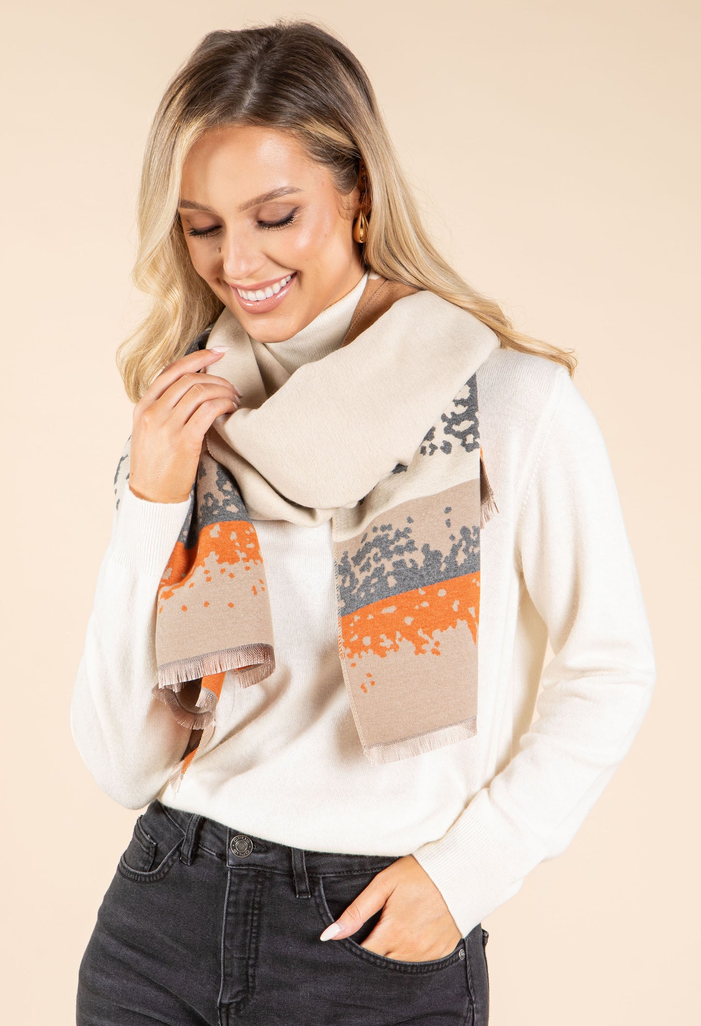 Abstract Print Scarf