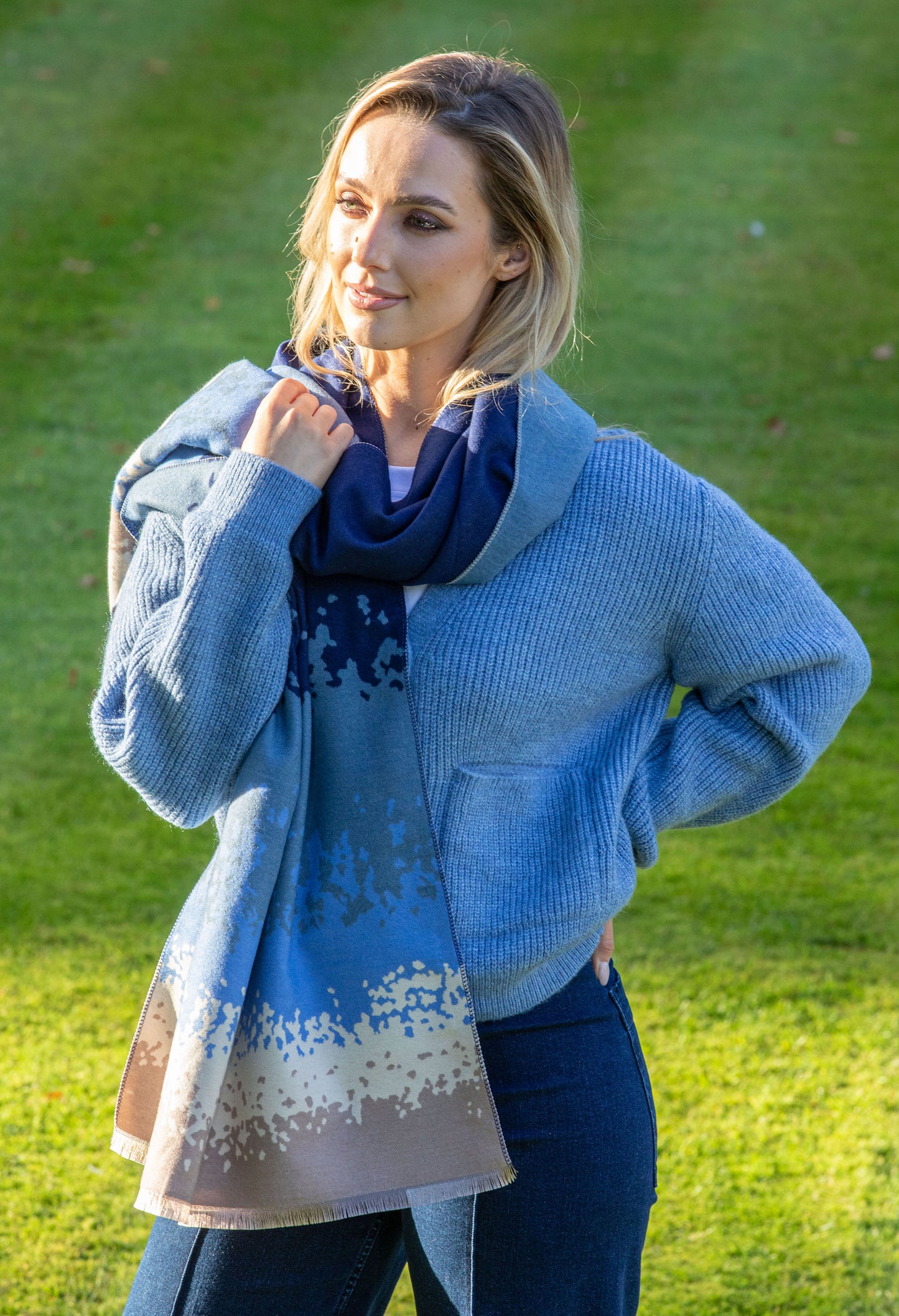 Abstract Print Scarf