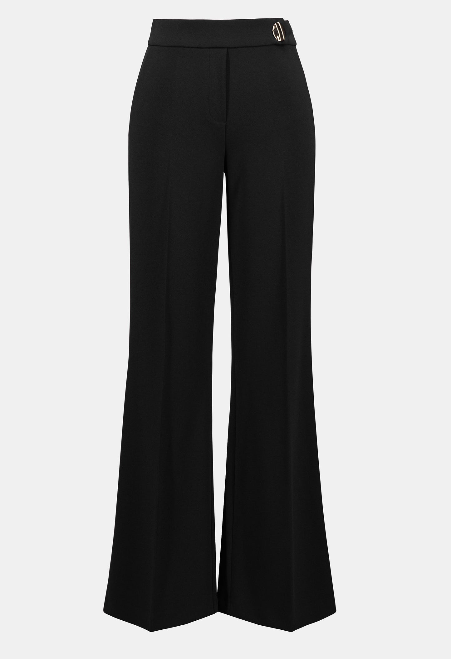 Formal Mid-Rise Flare Trousers