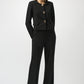 Formal Mid-Rise Flare Trousers