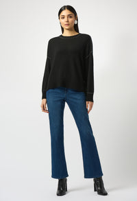 Cashmere Crew Neck Top With Stud Detailing