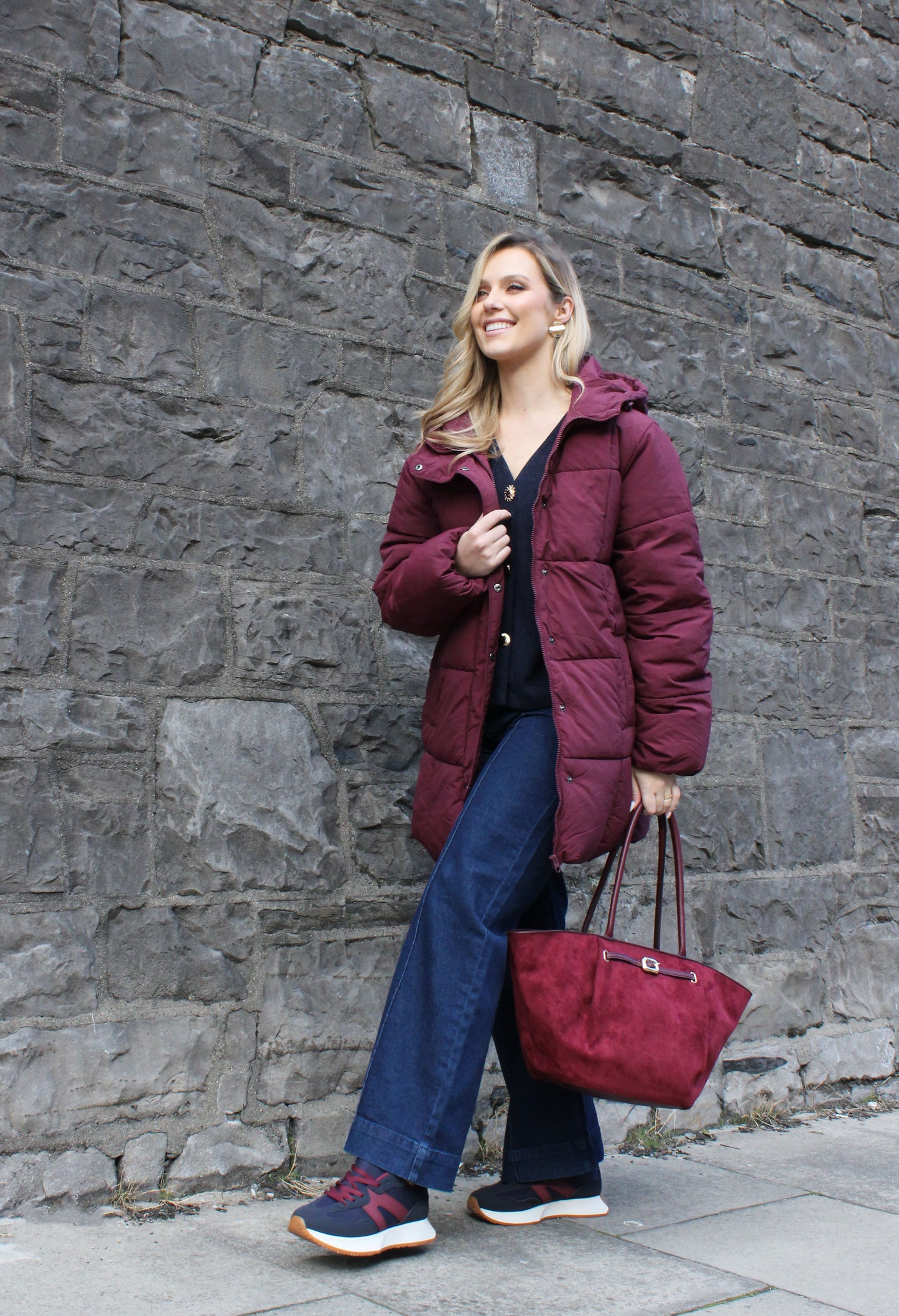 Daria High Waist Front Seam Tailored Jeans