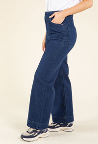 Daria High Waist Front Seam Tailored Jeans