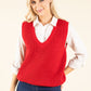 Soft Knit V-Neck Vest