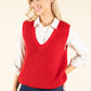Soft Knit V-Neck Vest