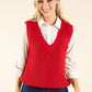 Soft Knit V-Neck Vest