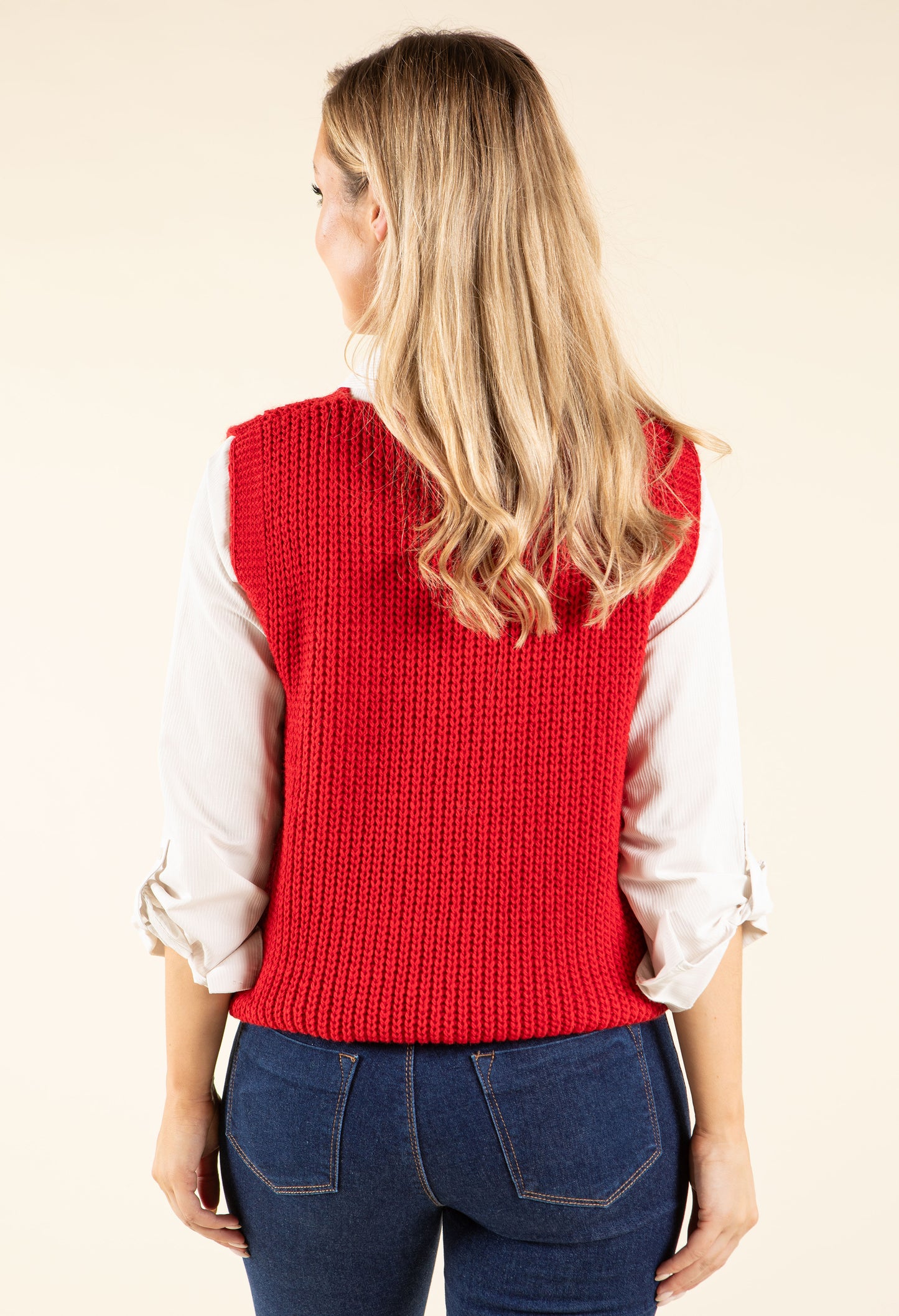 Soft Knit V-Neck Vest