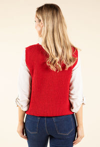 Soft Knit V-Neck Vest