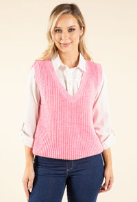 Soft Knit V-Neck Vest