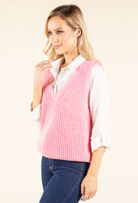 Soft Knit V-Neck Vest
