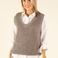 Soft Knit V-Neck Vest