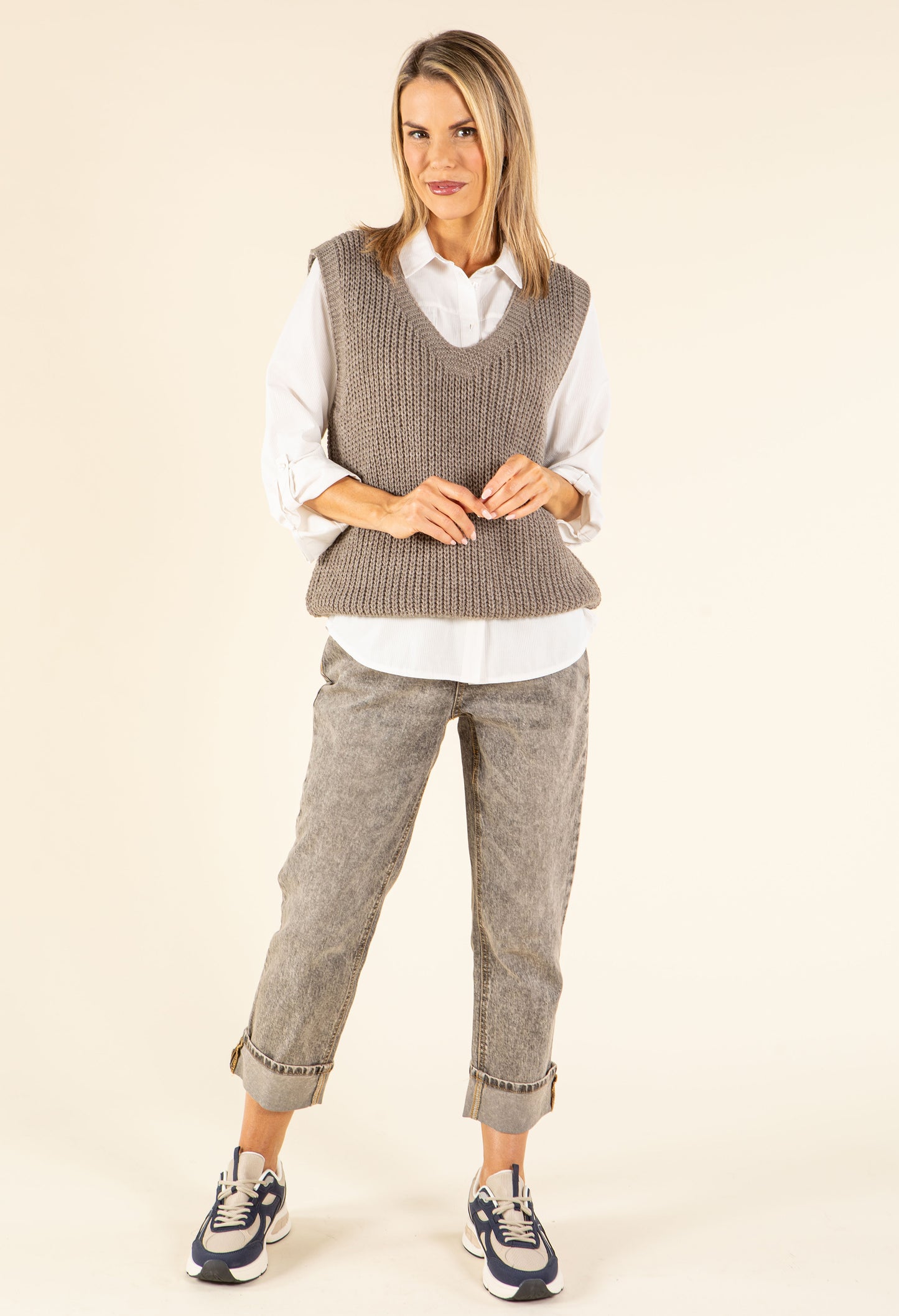 Soft Knit V-Neck Vest