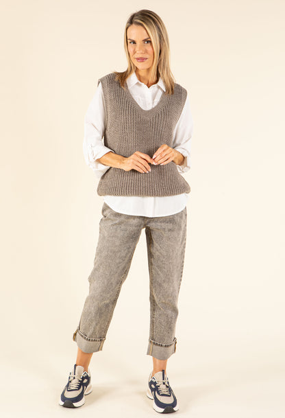 Soft Knit V-Neck Vest