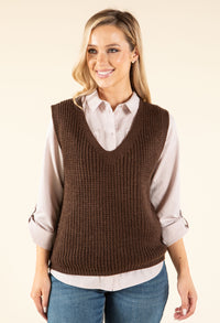 Soft Knit V-Neck Vest